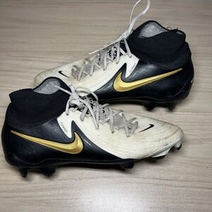 Nike Phantom Luna II Pro FG ACC Soccer Cleats Size 7 White Black Gold FJ2575-100